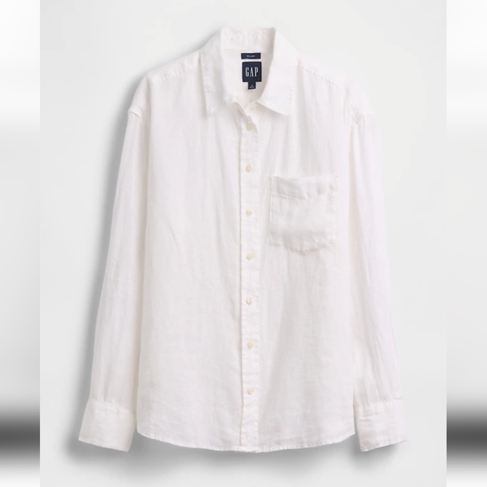 Gap 100% Linen Oversized Shirt